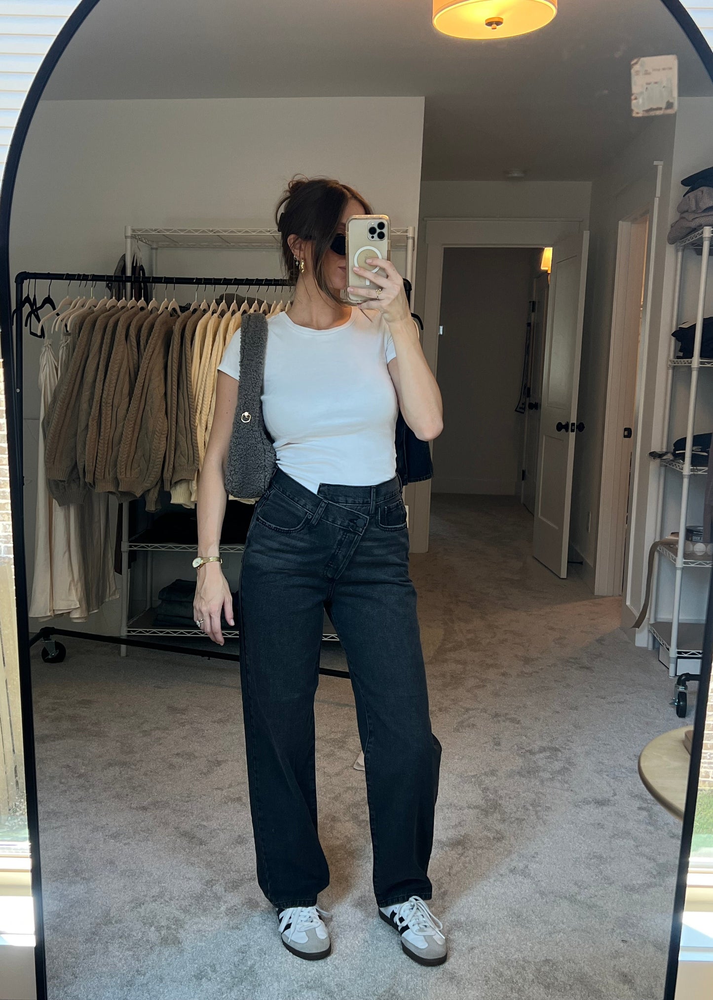 Criss Cross Black Jean