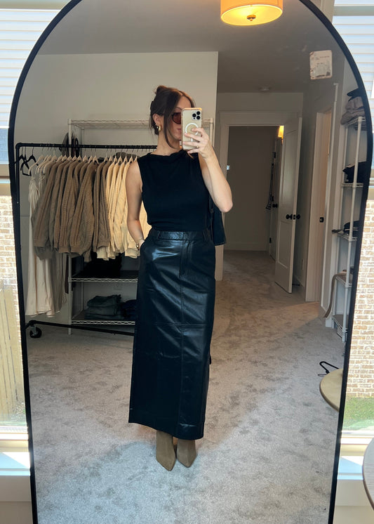 Leather Maxi Skirt