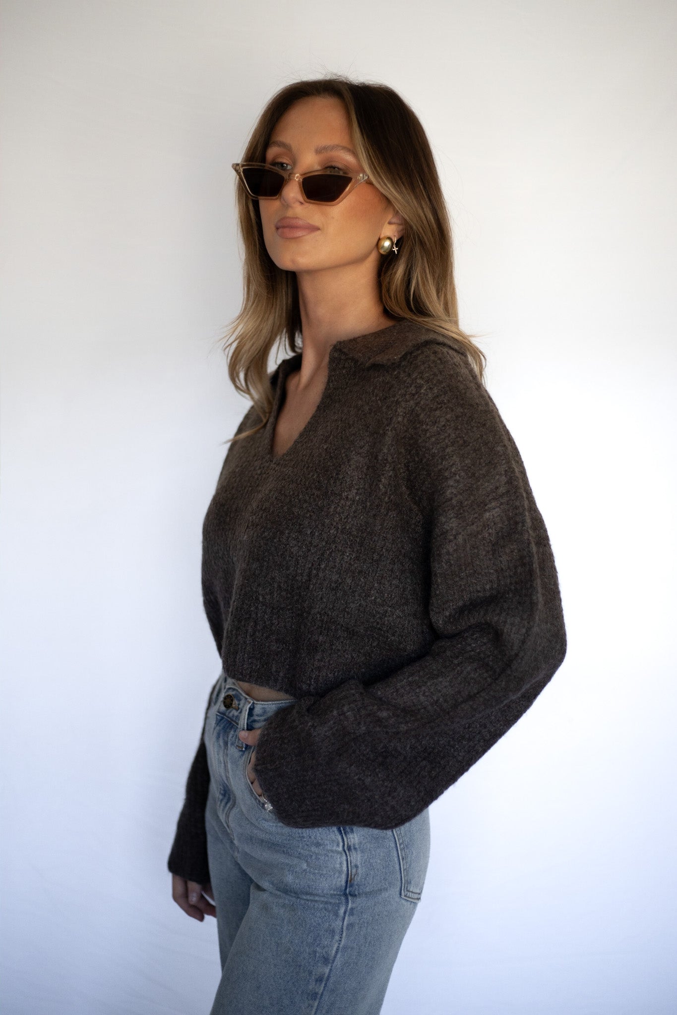 Espresso Polo Sweater