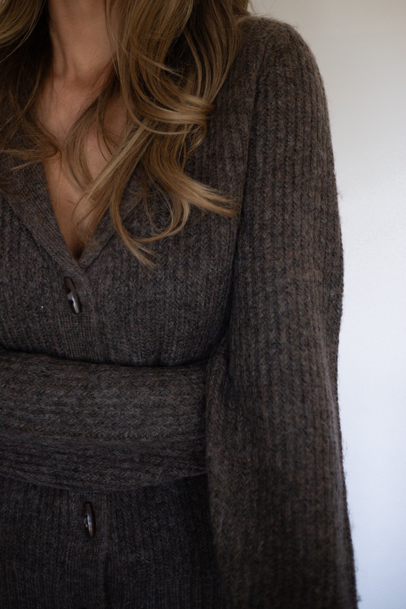 Brown Cardigan Sweater