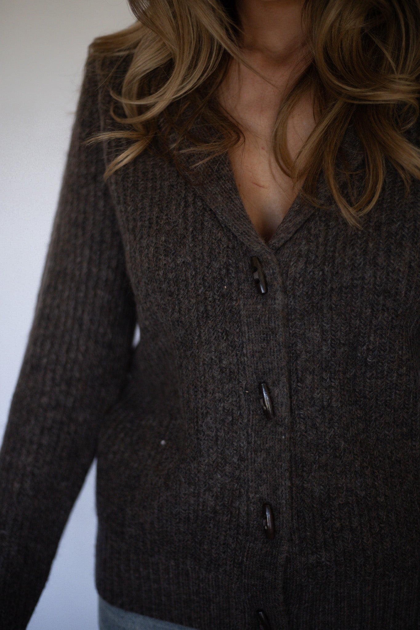 Brown Cardigan Sweater